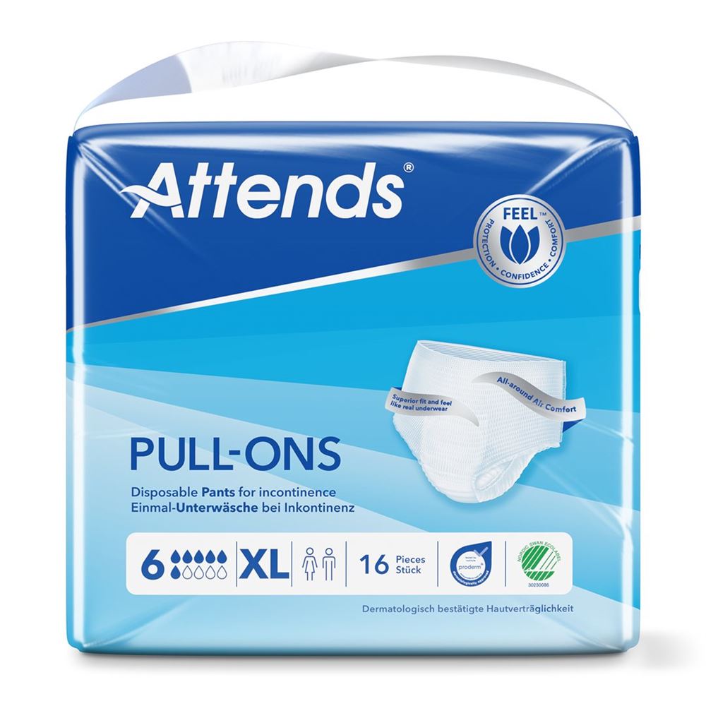 ATTENDS Pull Ons 6 XL Btl 16 Stk
