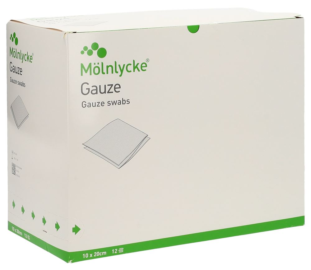 MÖLNLYCKE Gazekompr 10x20cm 12lag st 50 x 2 Stk