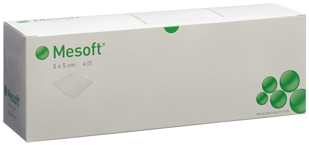 MESOFT NW Vlieskompr 5x5cm st 75 Btl 2 Stk