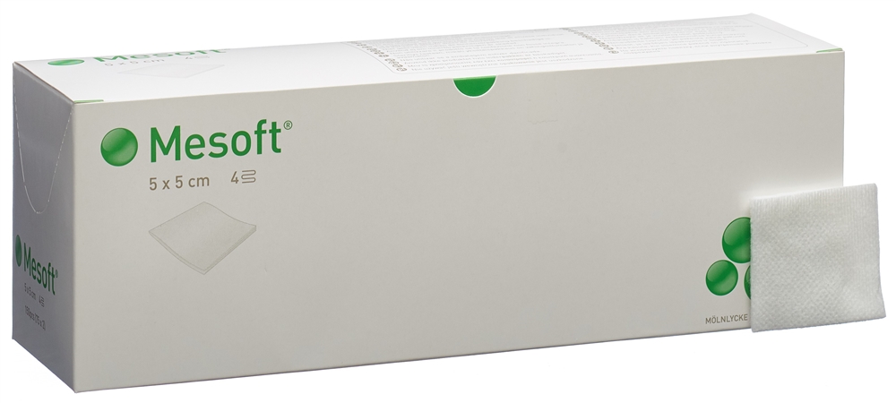 MESOFT NW Vlieskompr 5x5cm st 75 Btl 2 Stk