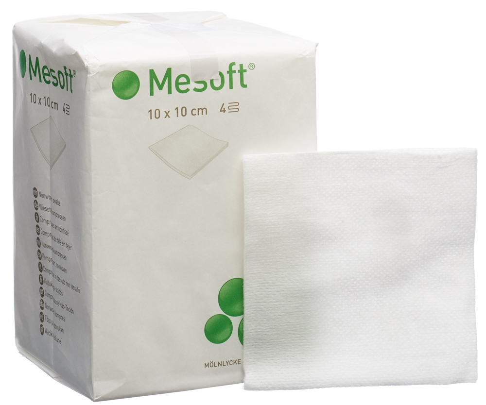 MESOFT NW Kompressen 10x10cm unst 100 Stk