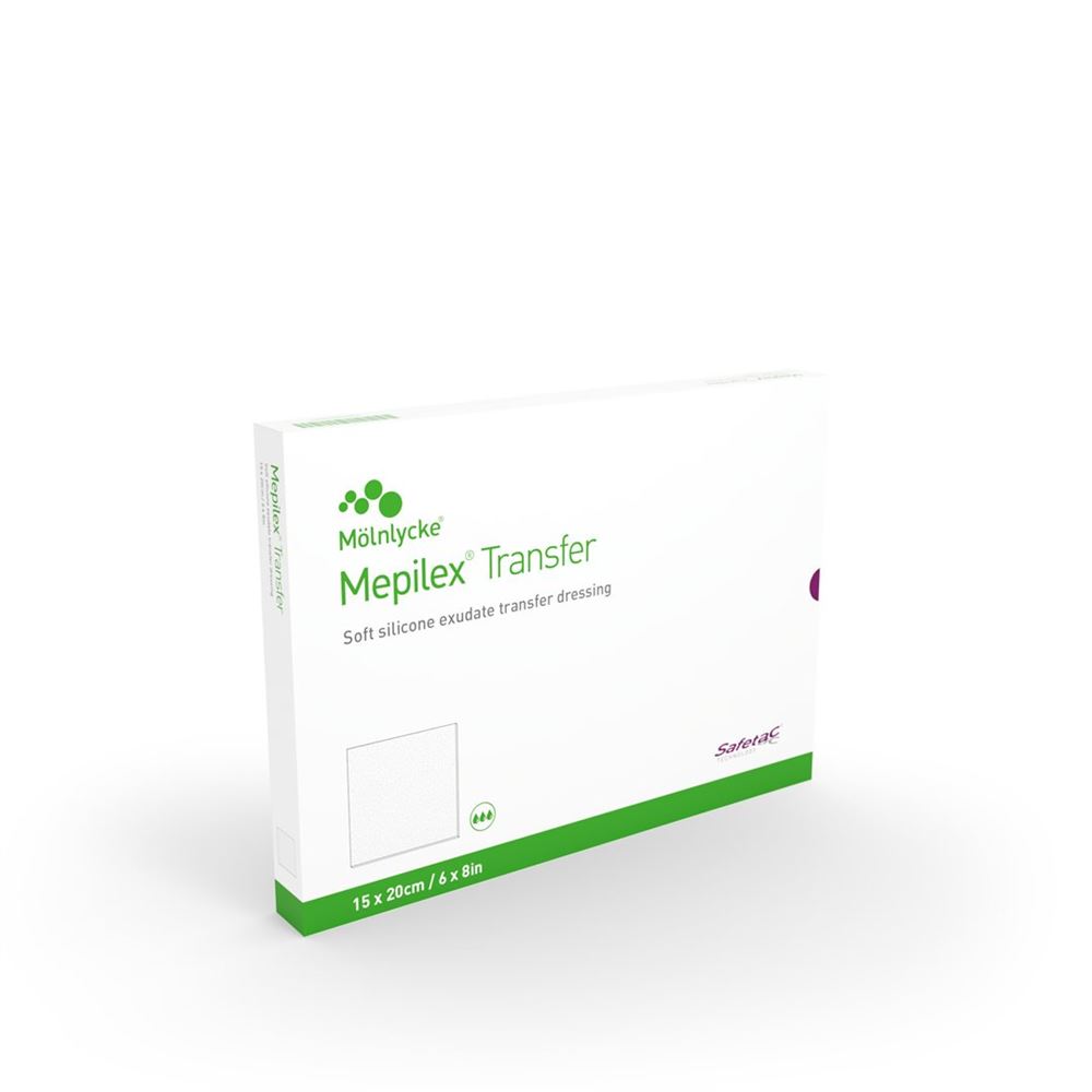 MEPILEX Transfer Safetac Wundauf 15x20cm Sil 5 Stk