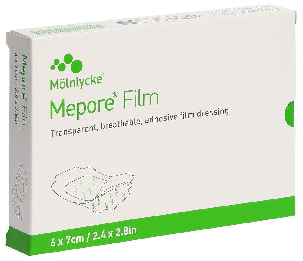 MEPORE FILM Folienverband 6x7cm st neu 10 Stk