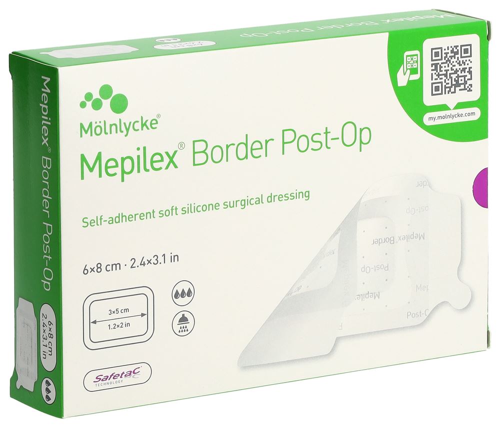 MEPILEX Border Post OP 6x8cm (neu) 10 Stk