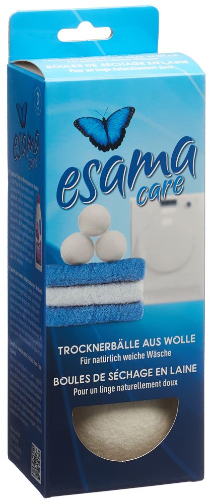ESAMA Trocknerbälle aus Wolle 3 Stk