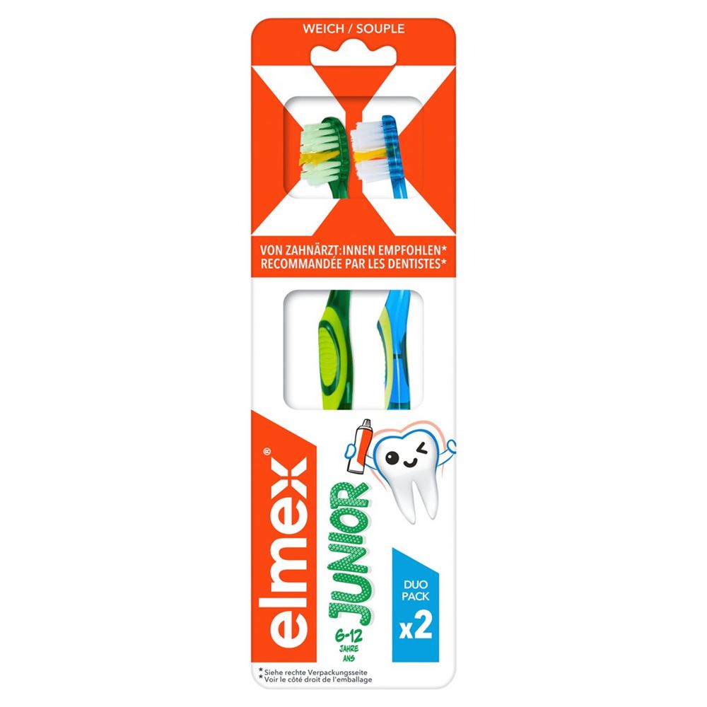 ELMEX JUNIOR Zahnbürste Duo 2 Stk