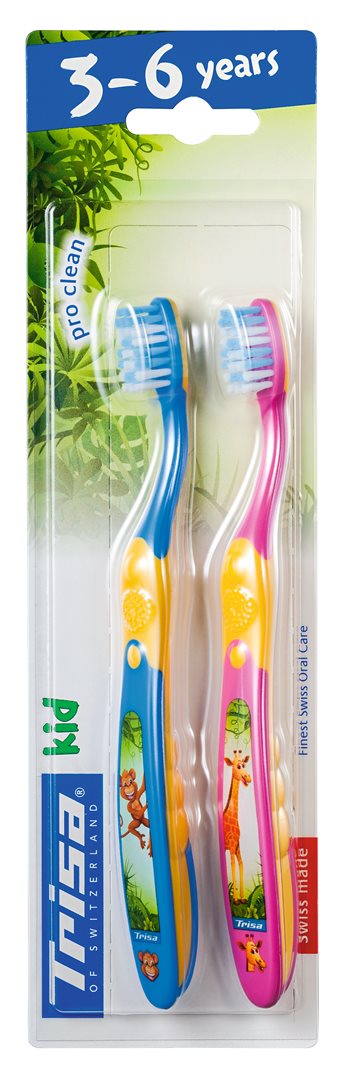 TRISA Kinderzahnbürste Kid Duo 2 Stk