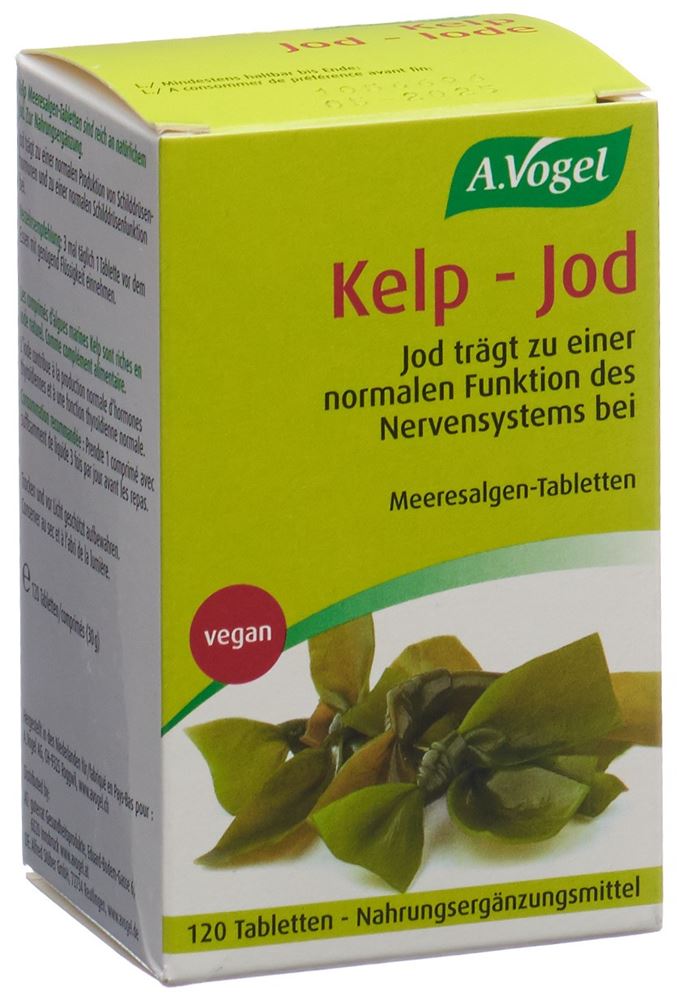 VOGEL Kelp Meeresalgen Tabl 250 mg Fl 120 Stk