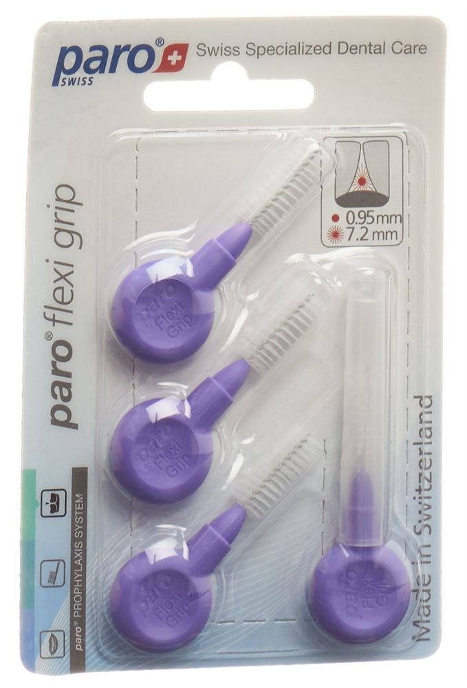 PARO Flexi Grip 8mm mittel-grob violett zyl 4 Stk