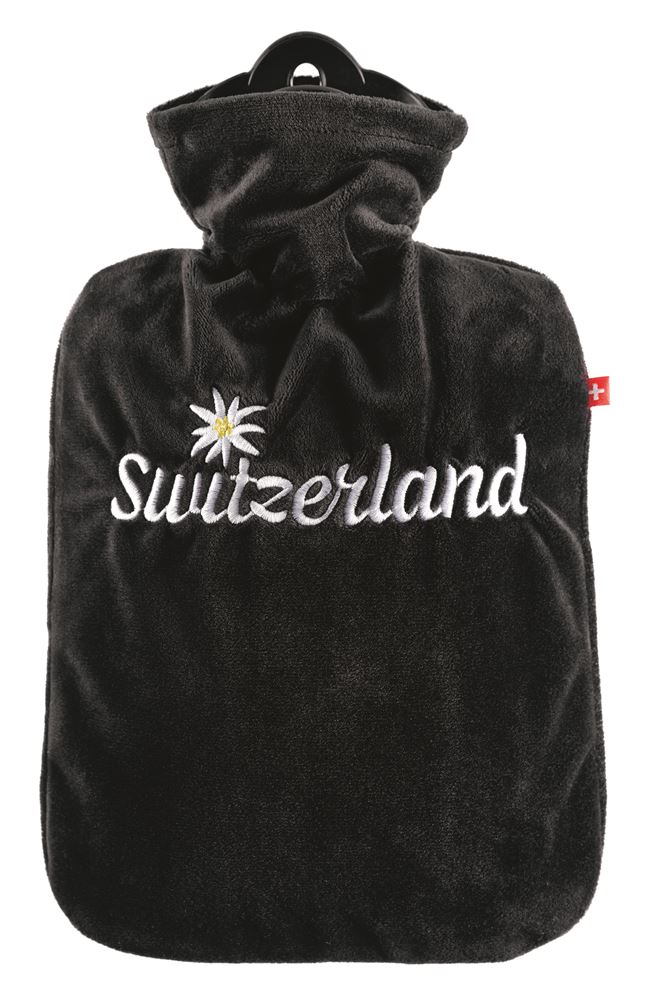 EMOSAN Wärmflasche Switzerland mit Edelweiss