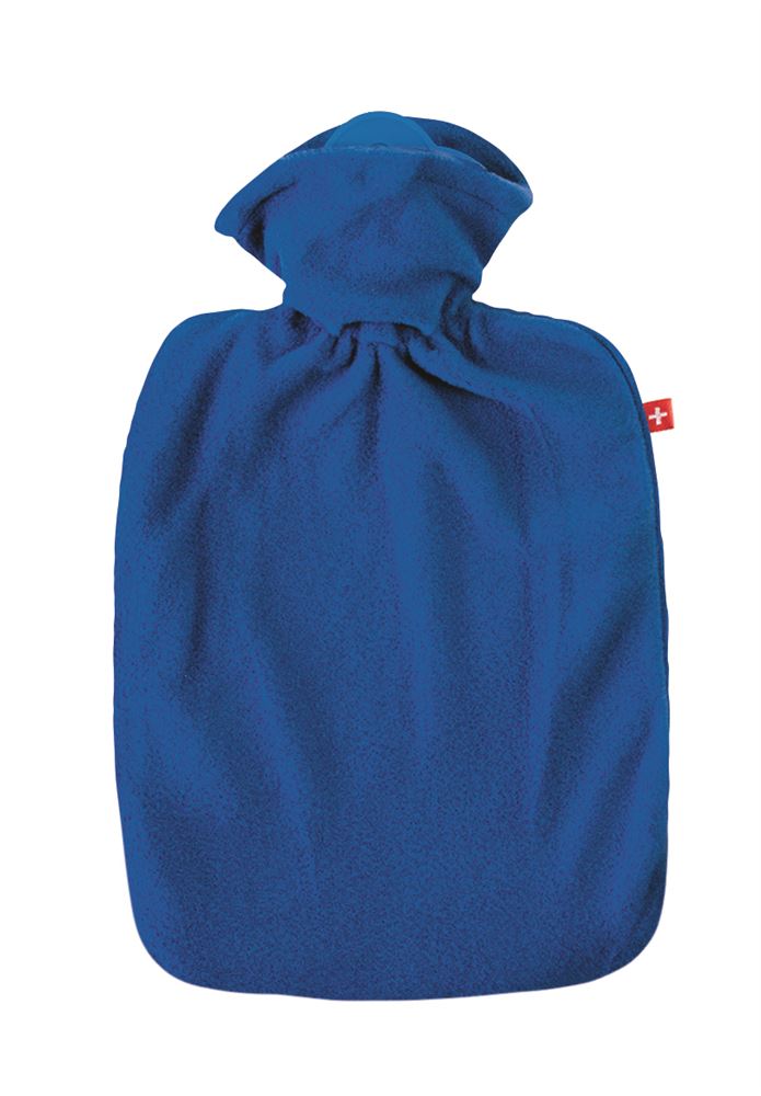 EMOSAN Wärmflasche Klassik Vlies blau