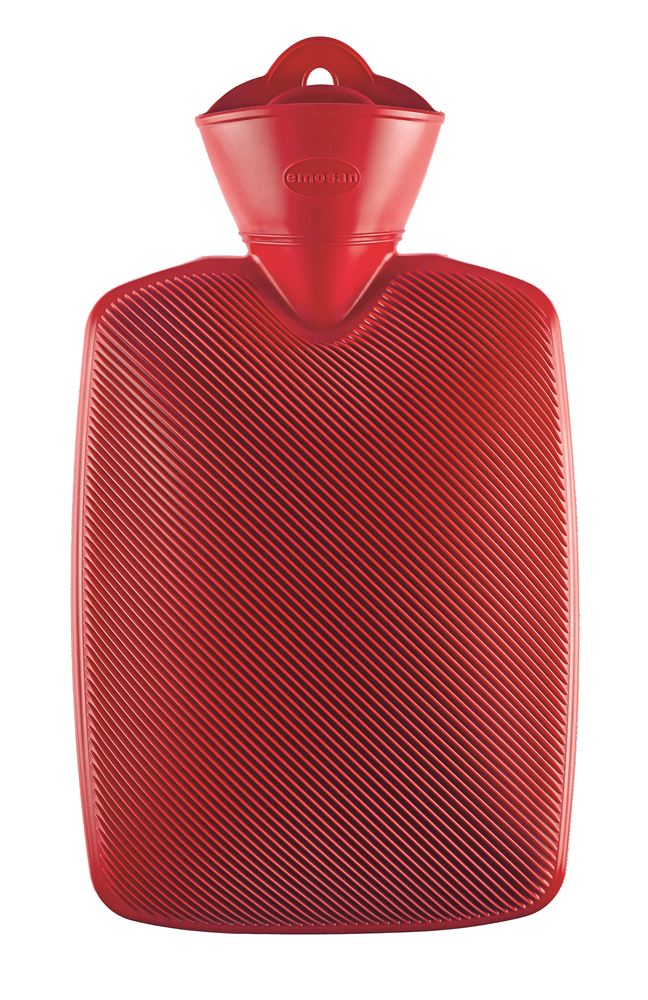 EMOSAN Wärmflasche Halblamelle rot