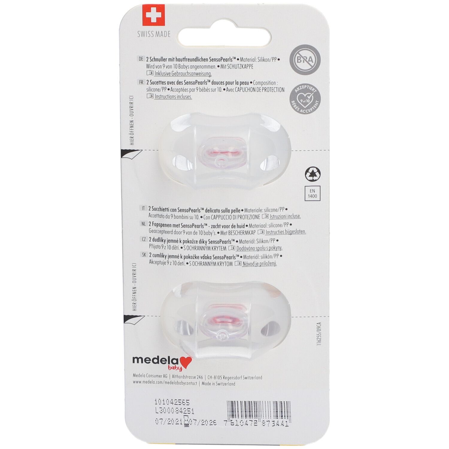 MEDELA Baby Nuggi Original 6-18 Sig Love 2 Stk