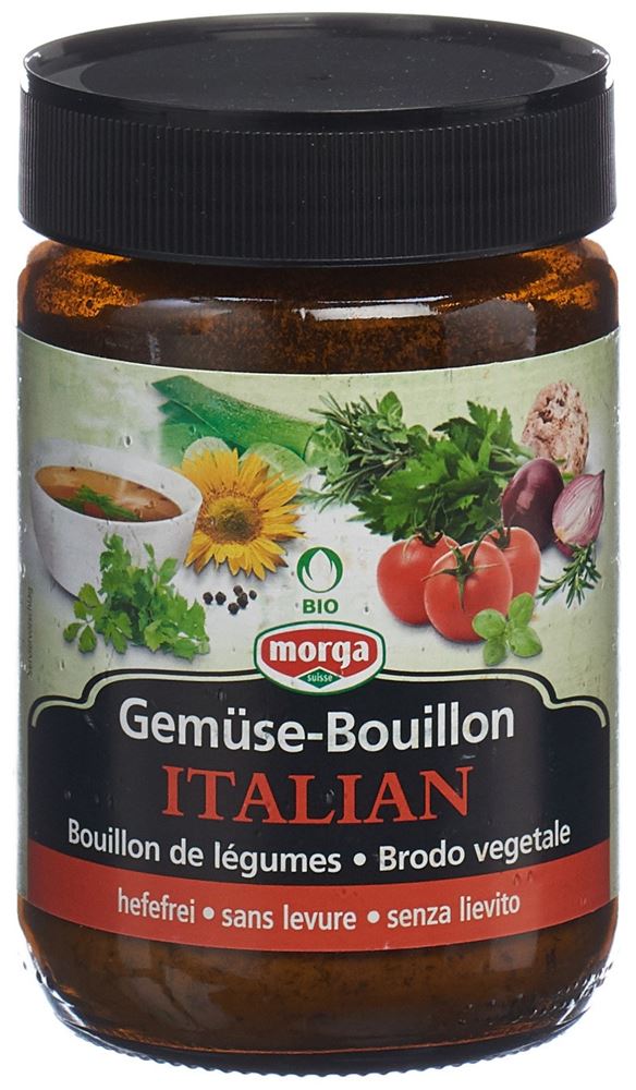 MORGA Gemüse Bouillon hefefr Italian Bio Kno 200 g