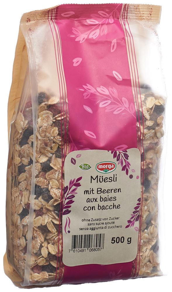 MORGA Müesli mit Beeren Bio Btl 500 g