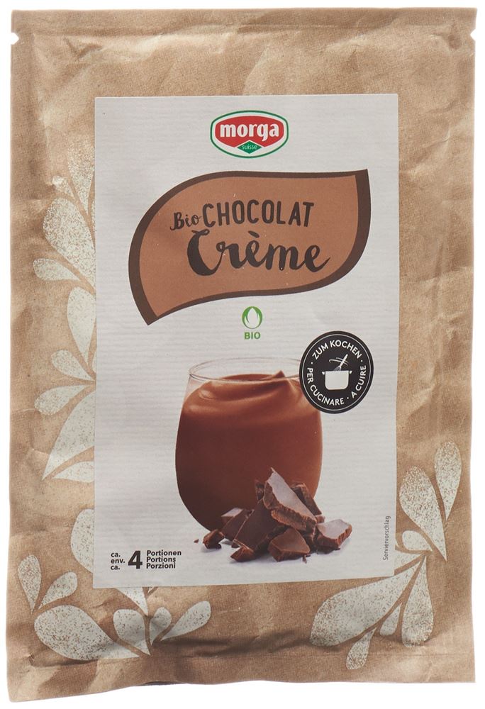 MORGA Creme Plv Chocolat Bio Btl 90 g