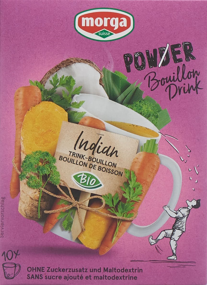 MORGA PowerPowder BouillonDri Indi Bio 10 Btl 4 g