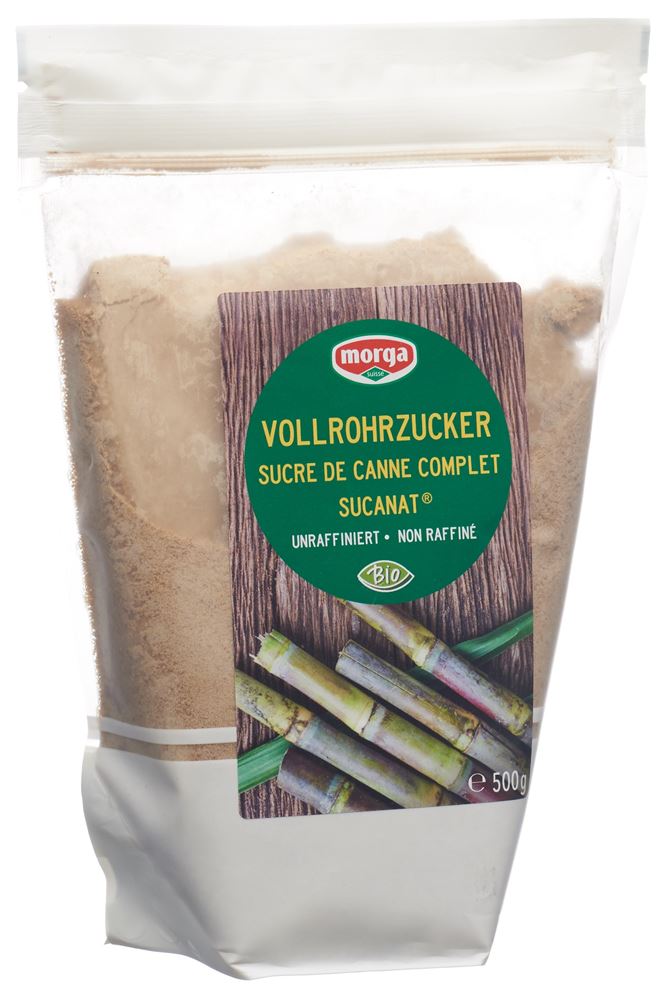 MORGA Sucanat Vollrohrzucker Bio Btl 500 g