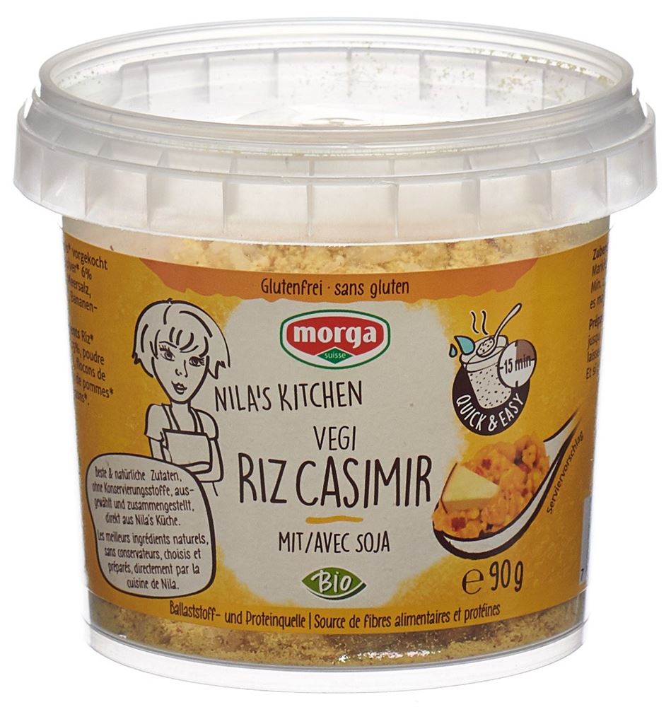 MORGA Riz Casimir mit Soja Vegi gf Bio Ds 90 g