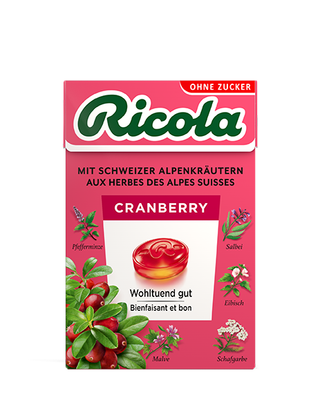 RICOLA Bonbons Cranberry oZ mS Box 50 g