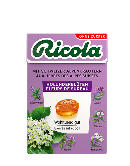 RICOLA Bonbons Holunderblüten oZ mS Box 50 g