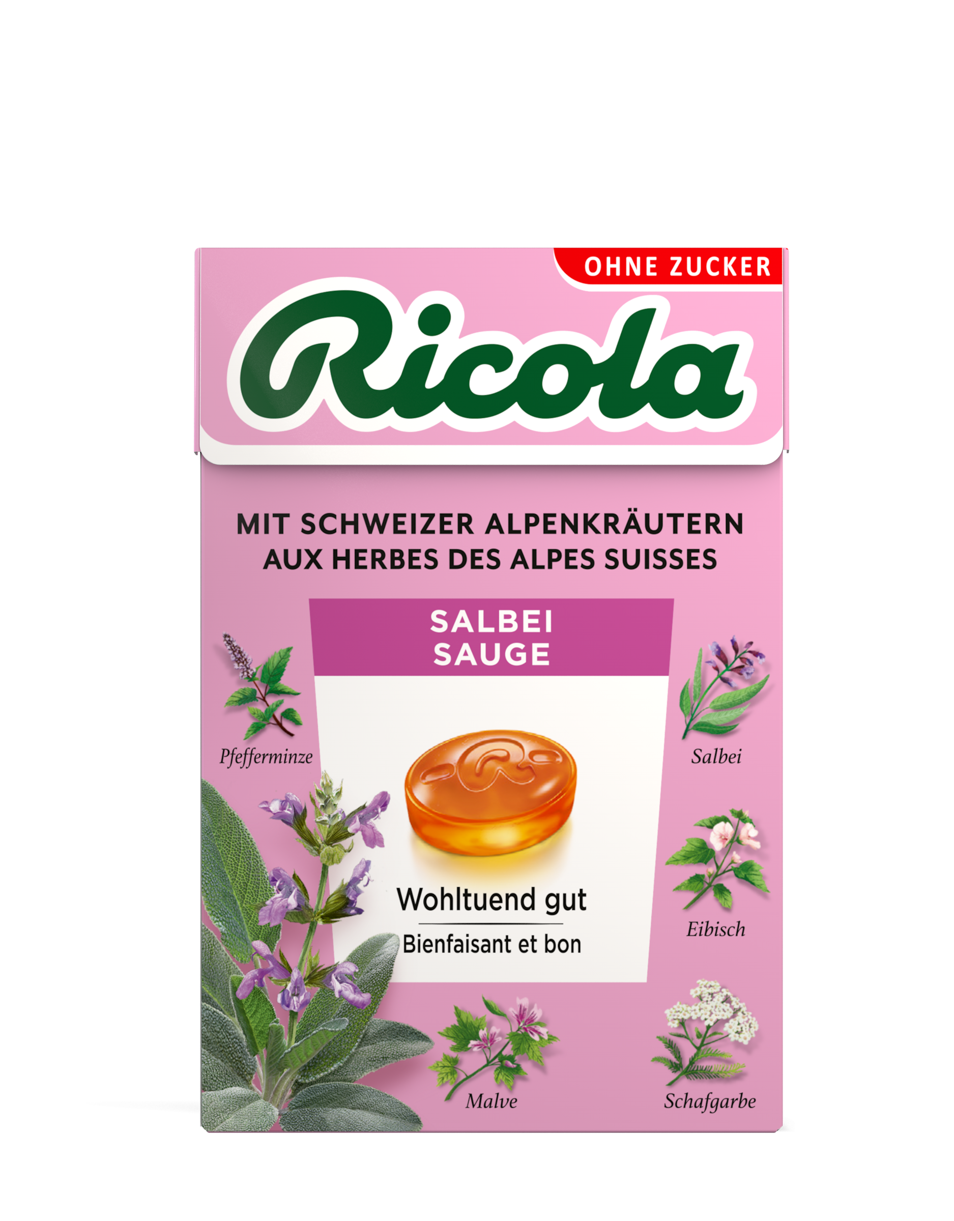 RICOLA Bonbons Salbei oZ mS Box 50 g