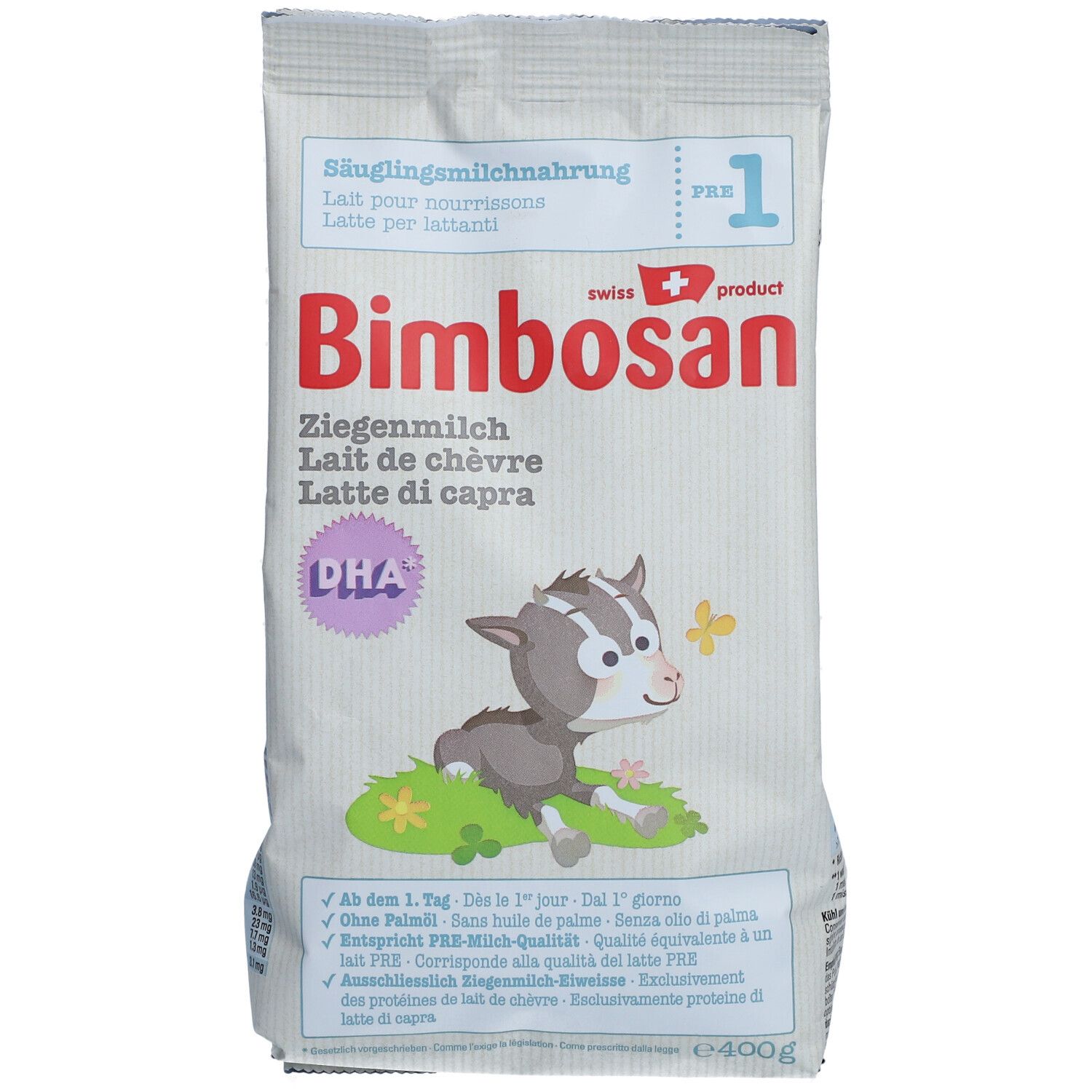 BIMBOSAN Ziegenmilch 1 Säugling refill 400 g