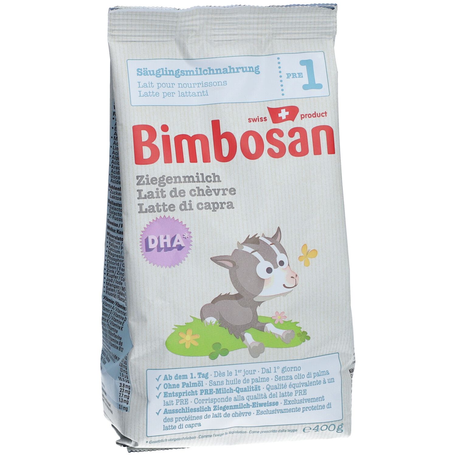 BIMBOSAN Ziegenmilch 1 Säugling refill 400 g