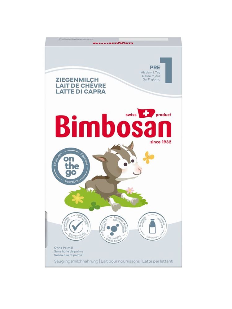 BIMBOSAN Ziegenmilch 1 Säugling Reise 5 x 25 g