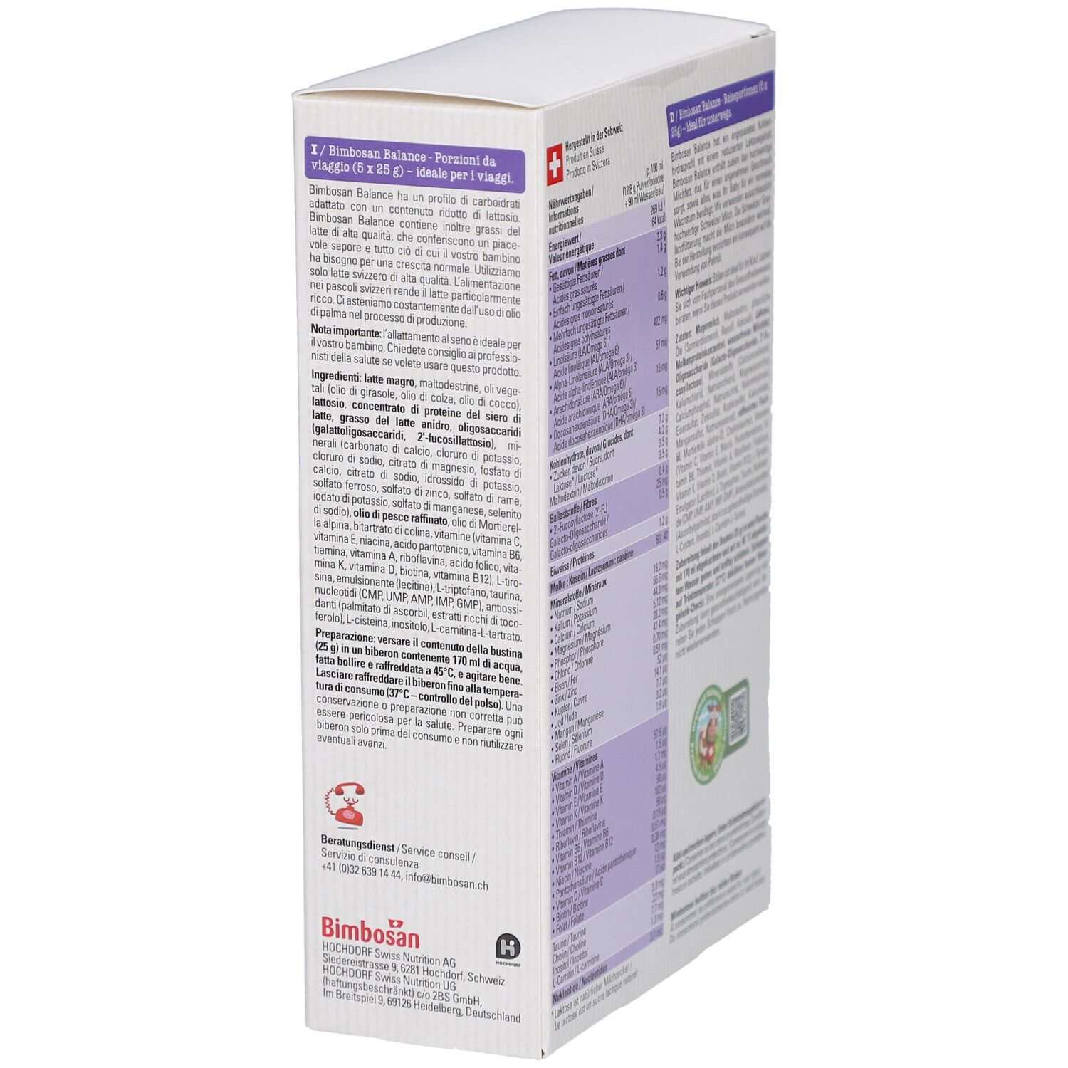 BIMBOSAN Balance Anfang Reise Btl 125 g