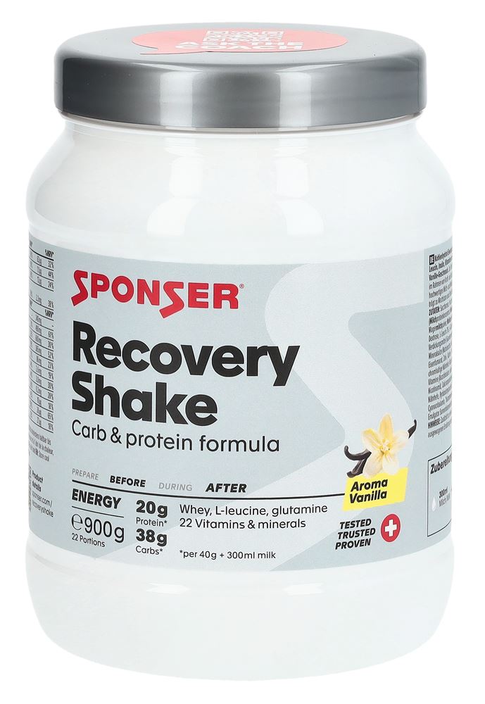 SPONSER Recovery Shake Plv Vanilla Ds 900 g