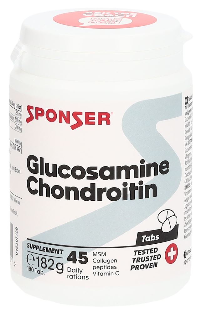 SPONSER Glucosamin Chondroitin + MSM Tabl 180 Stk