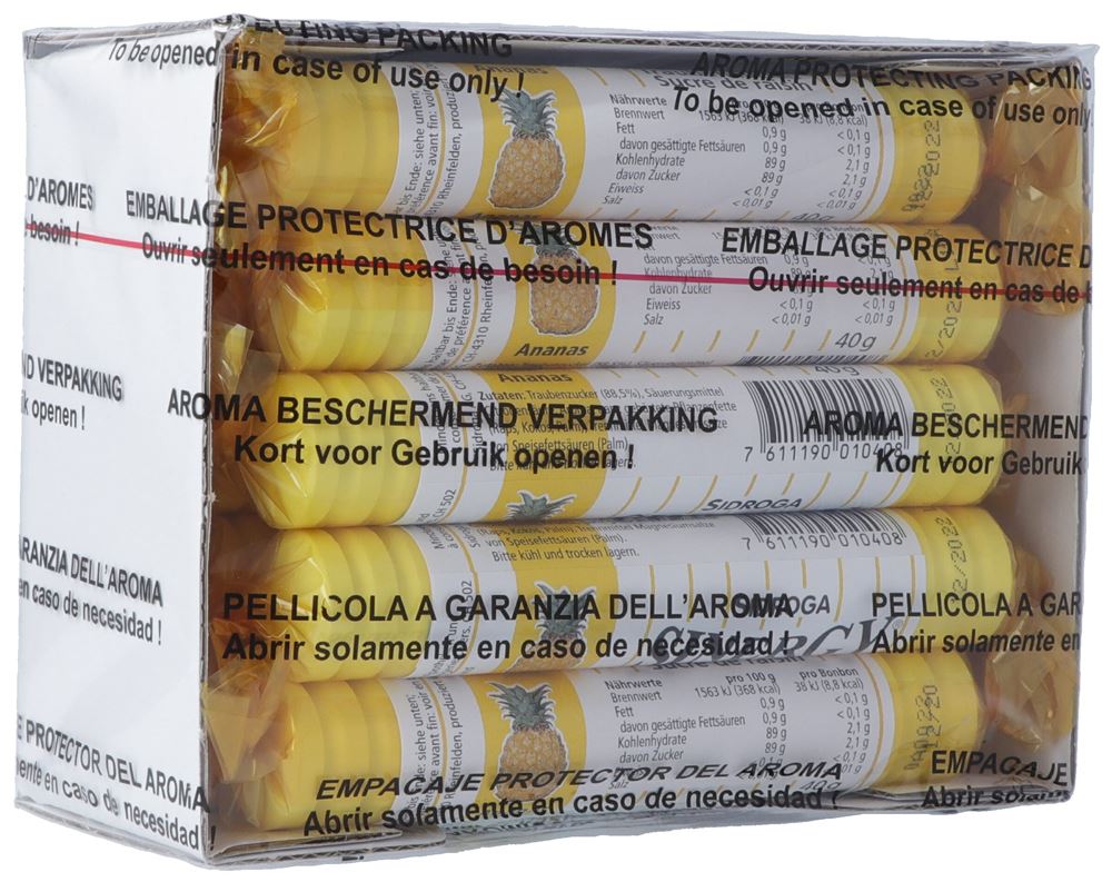 SINERGY Traubenzucker Ananas 15 x 40 g