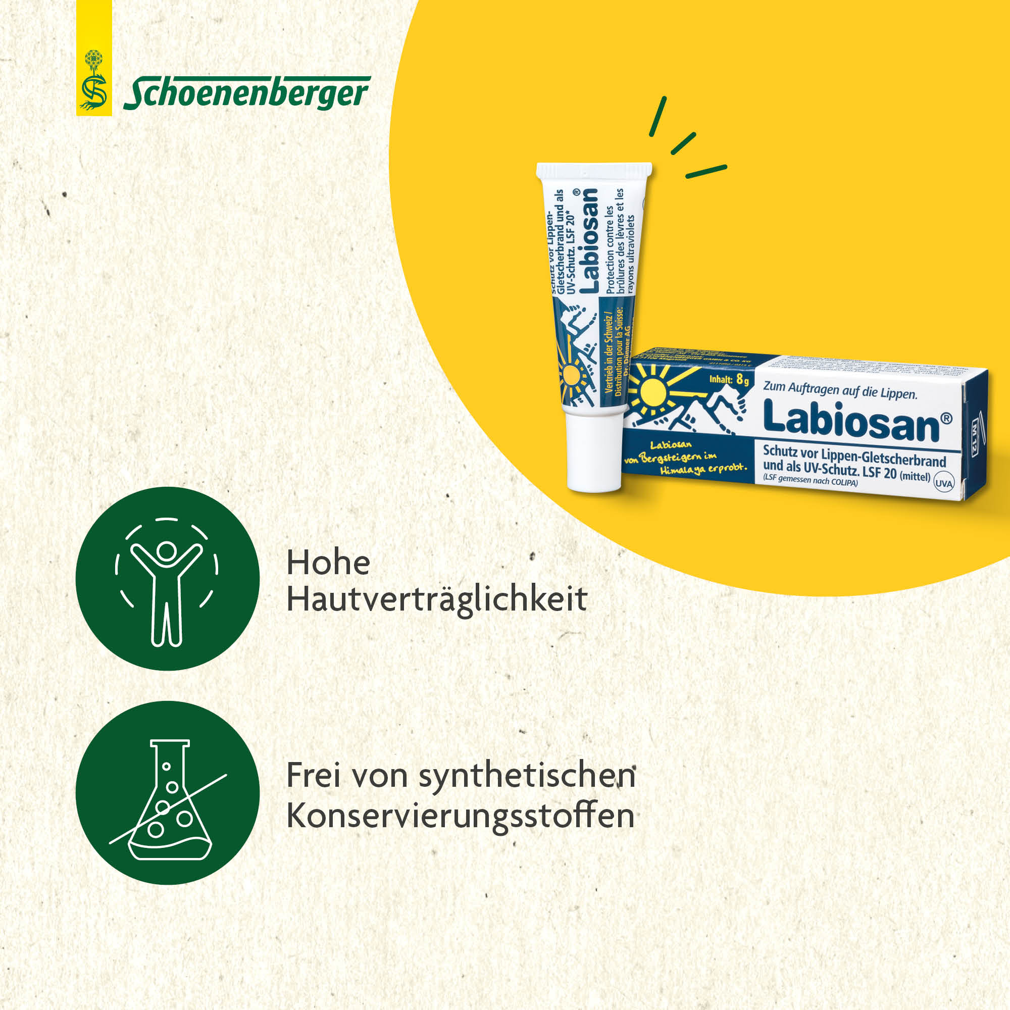 LABIOSAN Lippenschutz Salbe LSF20 Tb 8 g