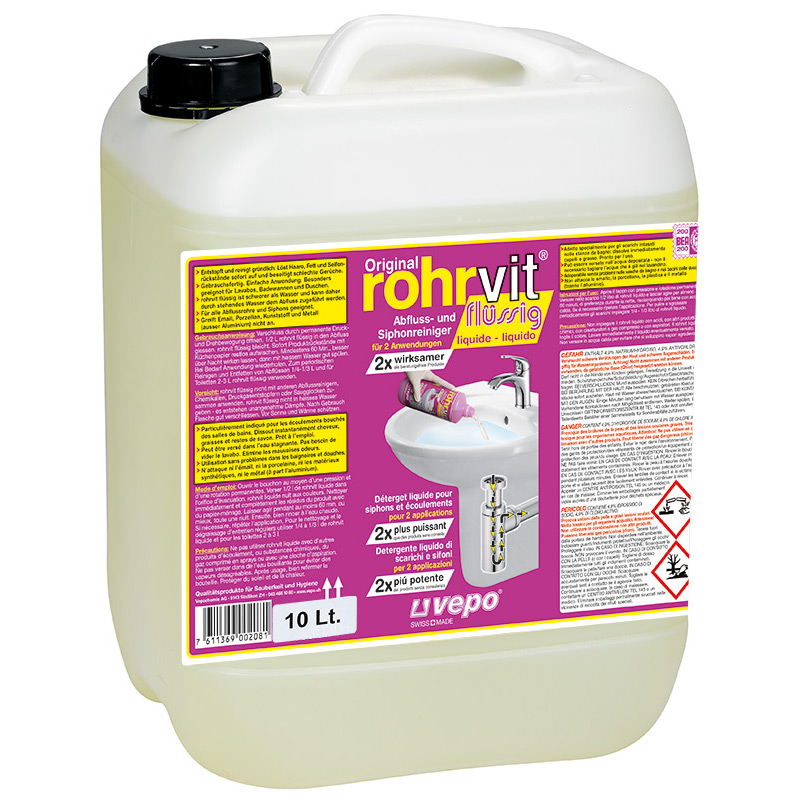 ROHRVIT Ablaufreiniger liq gebrauchsfertig 10 lt