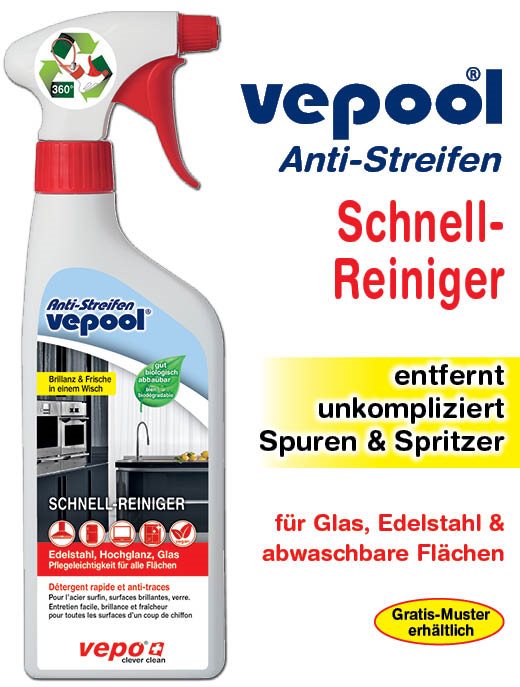 VEPOOL Anti-Streifen Schnellrein 360° Vapo 500 ml