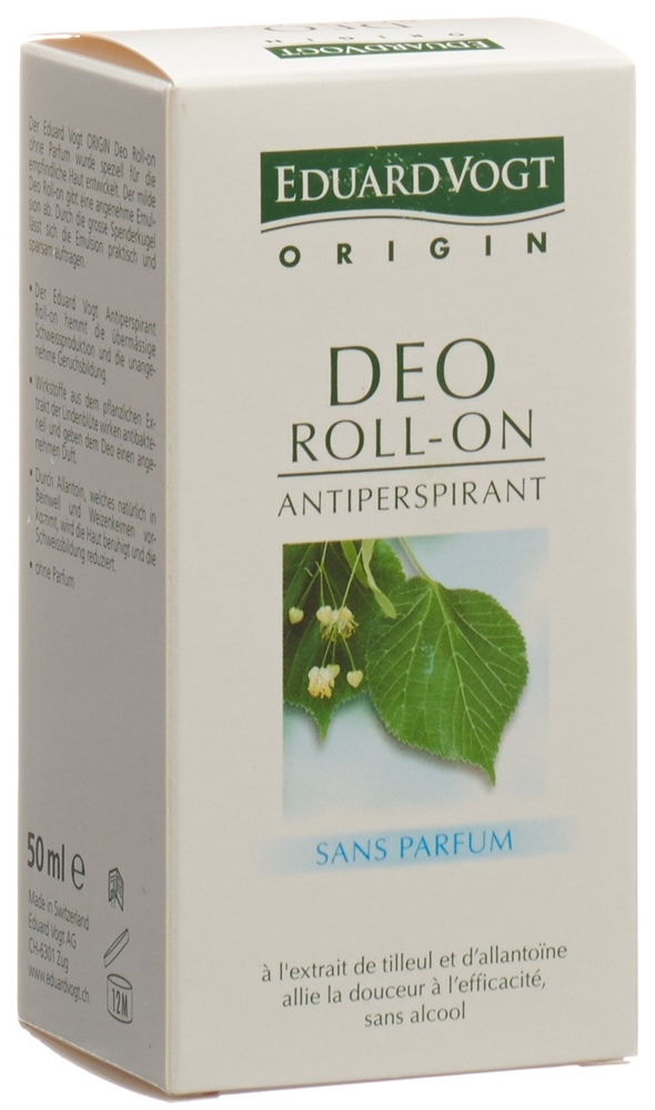 E.VOGT ORIGIN Deo ohne Parfume Roll-on 50 ml