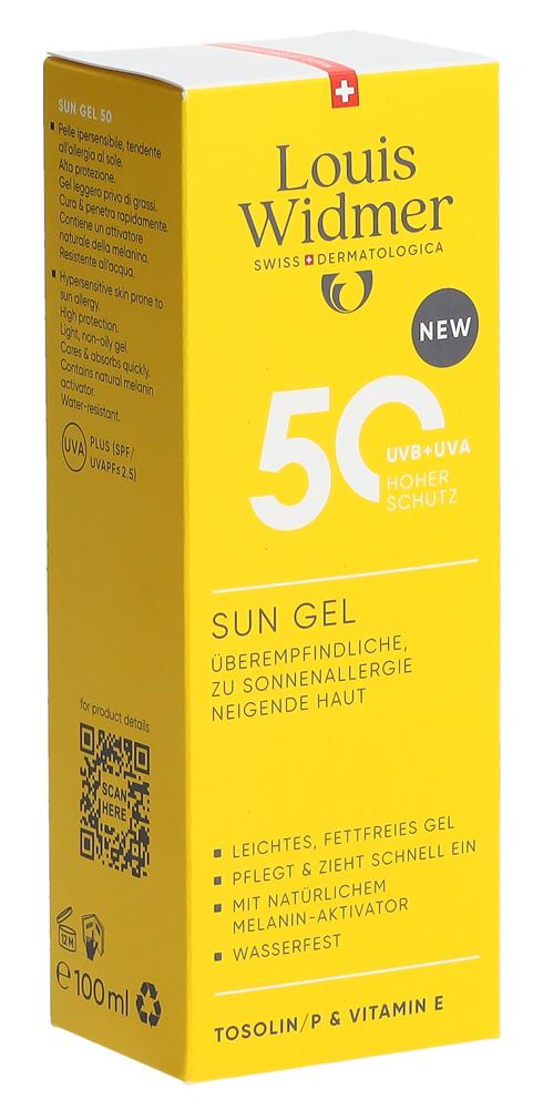 WIDMER Sun Gel LSF50 parf 100 ml