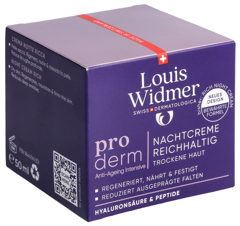 WIDMER Proderm Nachtcreme reichhaltig parf 50 ml