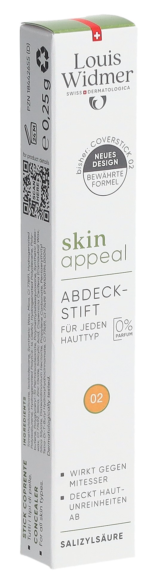WIDMER Skin Appeal Abdeckstift 02 0.25 g