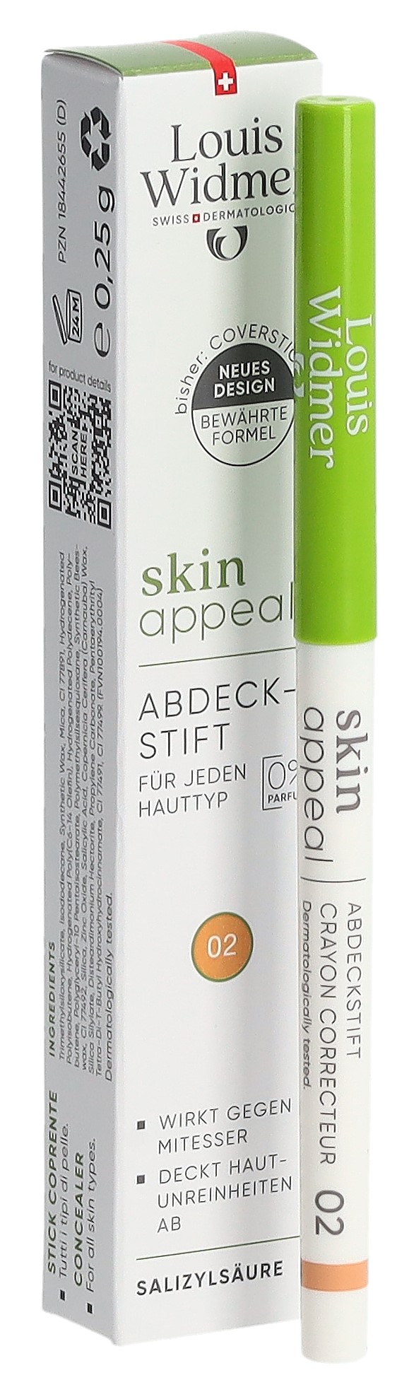 WIDMER Skin Appeal Abdeckstift 02 0.25 g