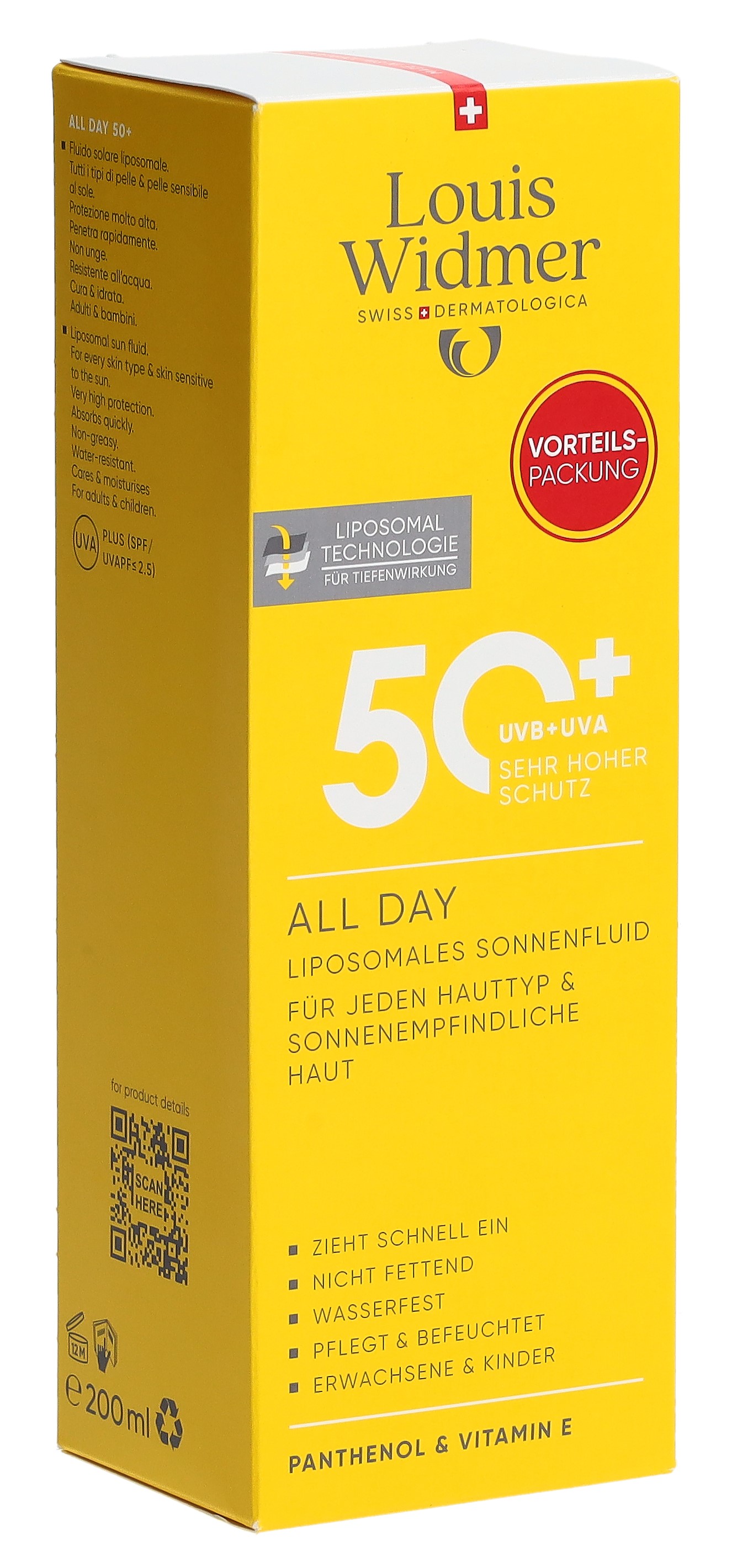 WIDMER All Day LSF50+ Val Pack parf 200 ml