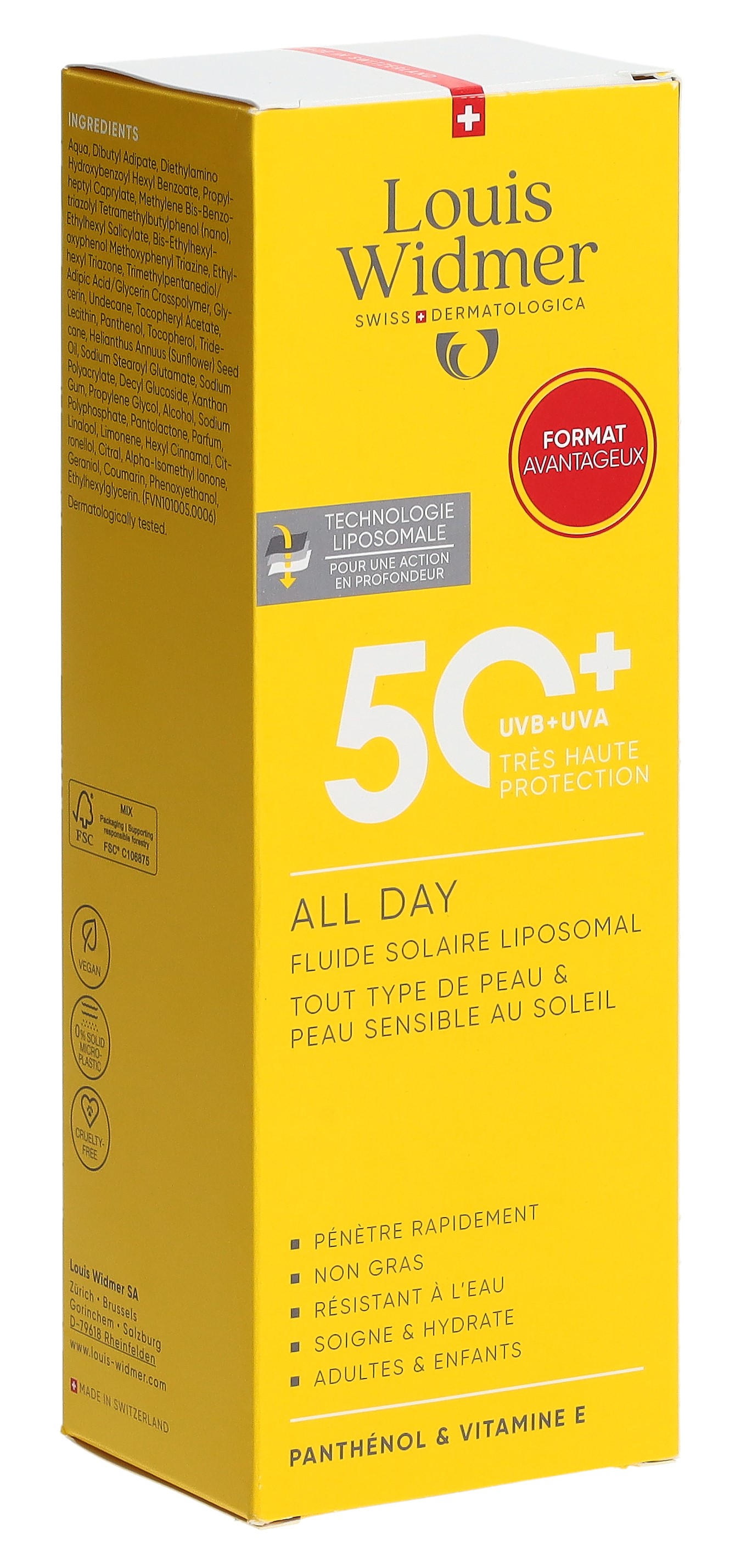 WIDMER All Day LSF50+ Val Pack parf 200 ml