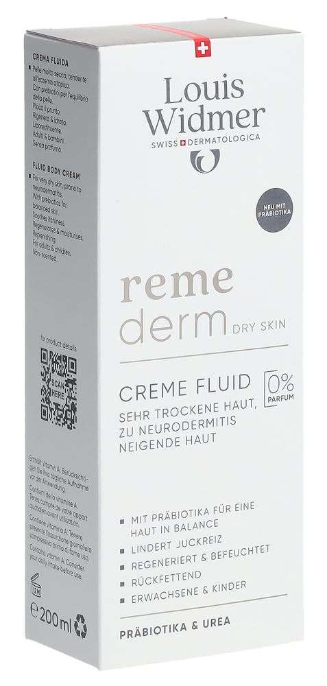 WIDMER Remederm Creme Fluid Probio o Parf 200 ml