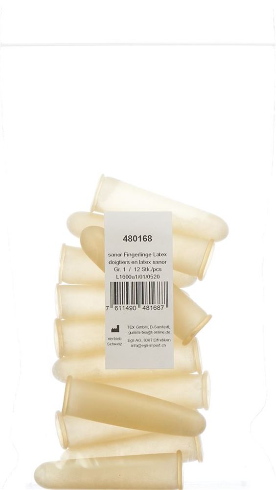 SANOR Fingerling Latex Gr1 gepudert leicht 12 Stk