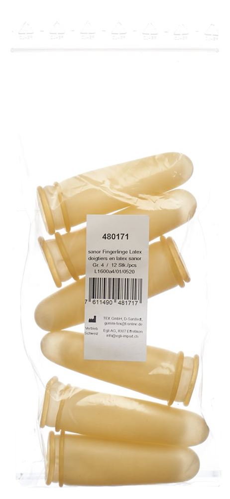 SANOR Fingerling Latex Gr4 gepudert leicht 12 Stk