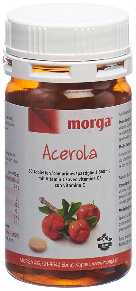 MORGA Acerola Tabl 80 mg Vitamin C 80 Stk