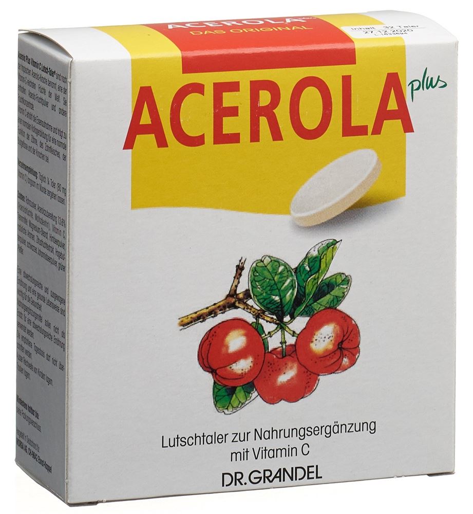 DR GRANDEL Acerola Plus Lutschtaler Vit C 32 Stk