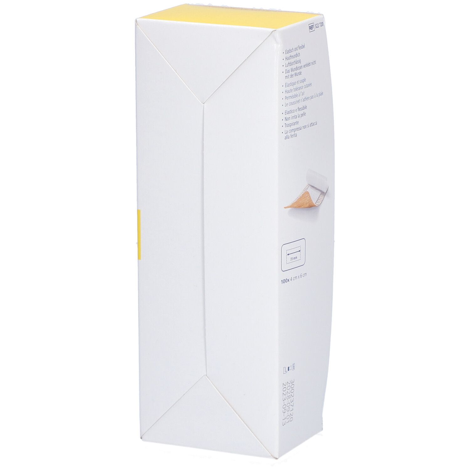 Pflaster DermaPlast Textil Centro 4x6cm hautfarbig