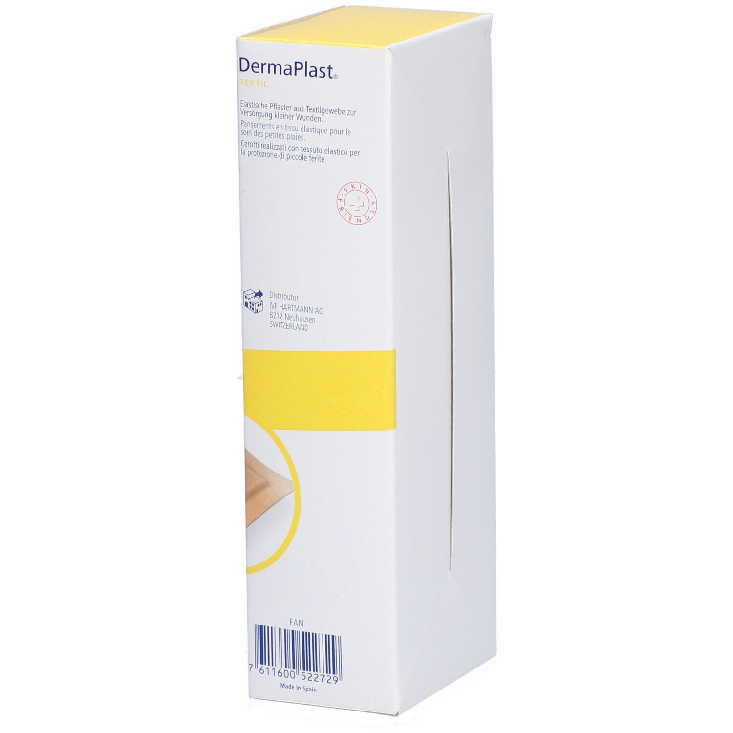 Pflaster DermaPlast Textil Centro 4x6cm hautfarbig